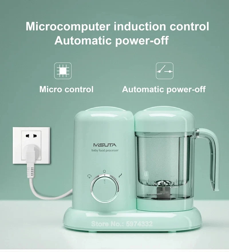 300W Baby Food Cook Mixer Steamer Multifunctional Fruit Vegetable Food Processor Solid Food Machine Electric Meat Grinder 220V