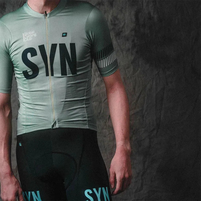 SYN Summer cycling clothes men's jerseys road cycling short sleeved sets bibs quick drying clothes breathable cycling shirt