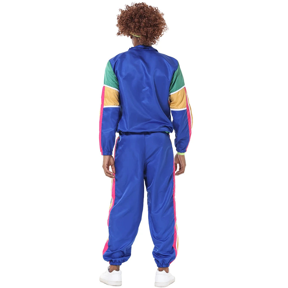 Halloween Couples Hippie Costumes for Women Male Vintage 70s 80s Rock Disco Cosplay Outfits Hip Hop Disco Hippie Costume