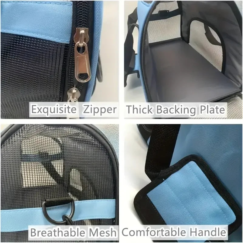 Outdoor Car Cat Travel Bag Portable Cat Carrier Dog Kitten Backpack Pet Handbag Breathable Mesh Cross Bag For Cat accessories