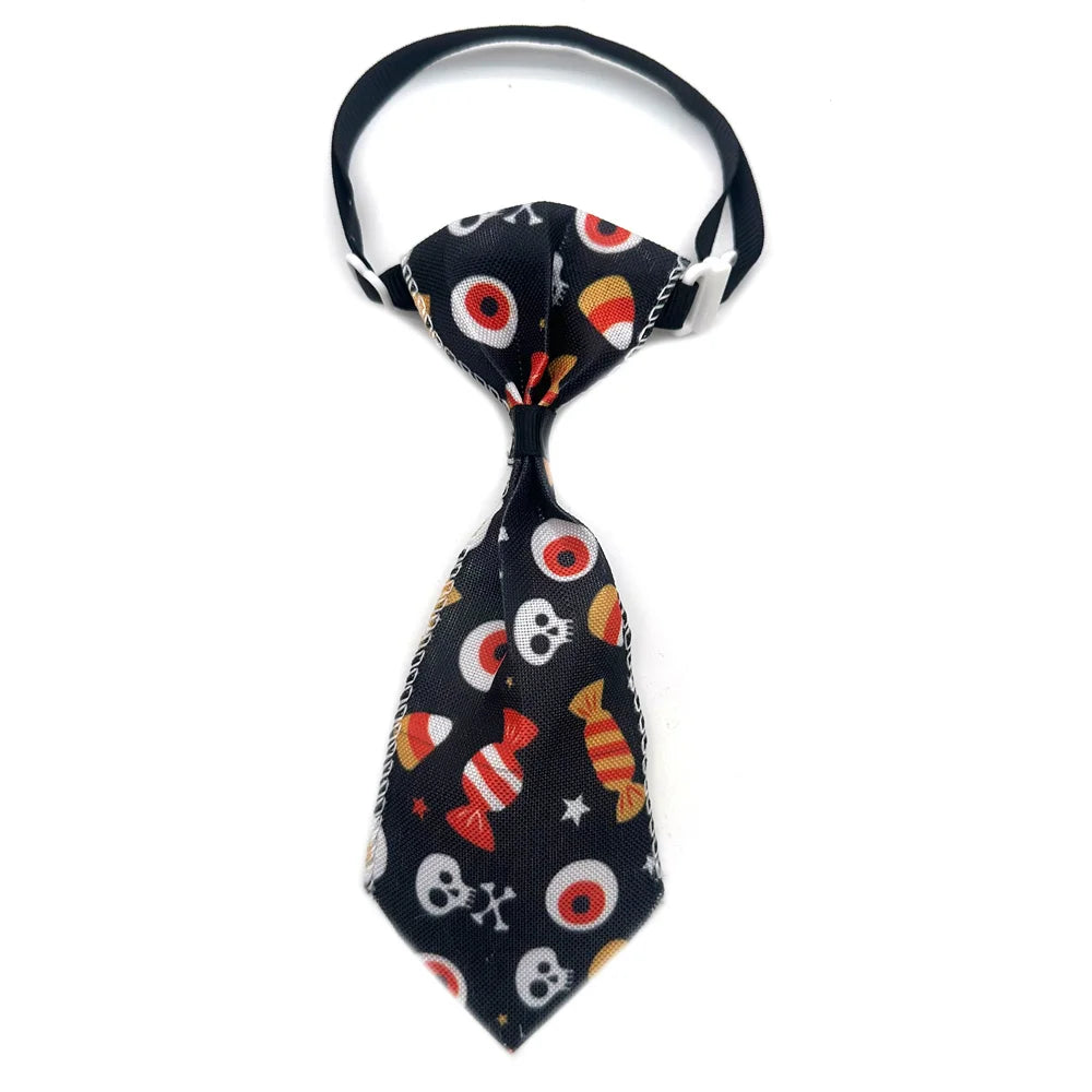 30/50 Pcs Holiday Pet Dog Bow Ties Puppy Halloween Collar Dog Bow Tie Design Puppy Collar for Small Dog Cat Grooming Products