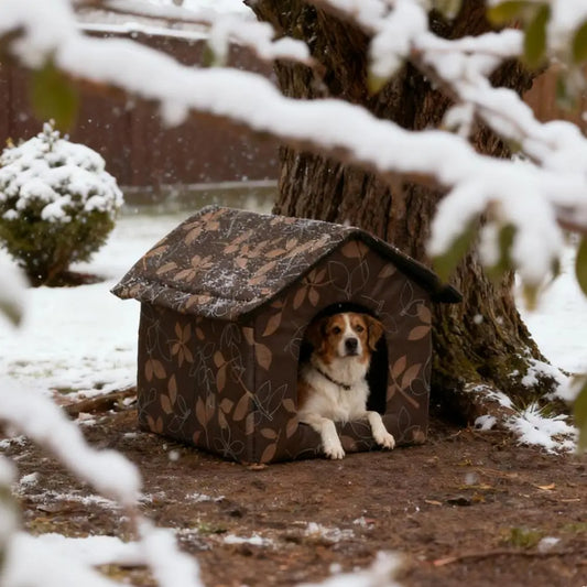 Winter Waterproof Cat House Bed Outdoor Warm Shelter Dog Kennel Foldable Pet Cabin Tent Insulated Supplies DropShipping