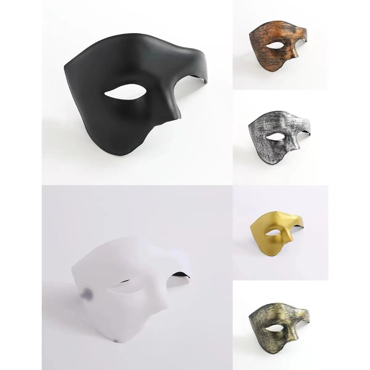 Halloween Opera Men Mask Masquerade Cosplay Masks Fashion Creative Phantom Half Face Mask Carnival Costume Props