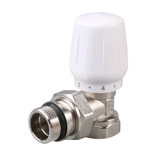 Manual Angle Valve 12 Inch Temperature Control Valve for Radiator with Easy Repairable Design and Long Term Use