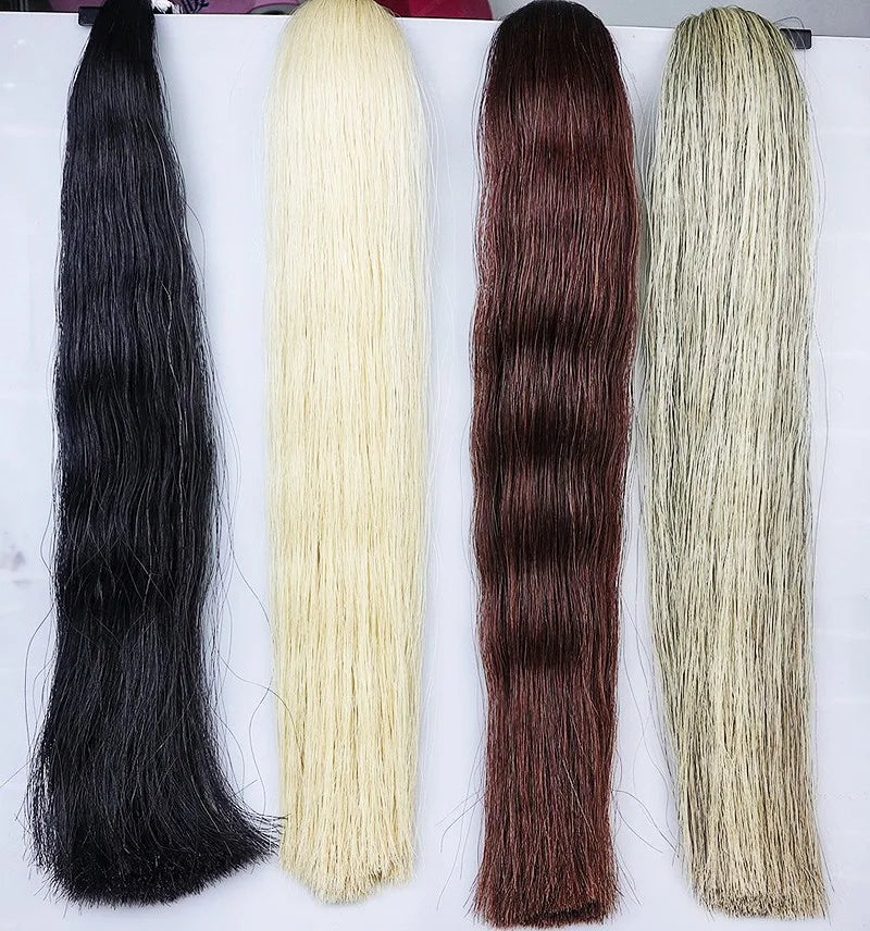 250g High Quality Black,Brown White Grey Horse Tail Hair,Vioin Bow Hair 83cm