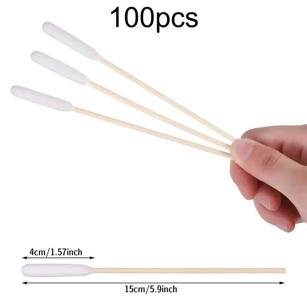 100/300/500Pcs PetEar CottonBuds Animal Cotton Swab Sticks Cotton Buds For Cat Dog Ear Wax Removaltattooclean,Tattooaccessories