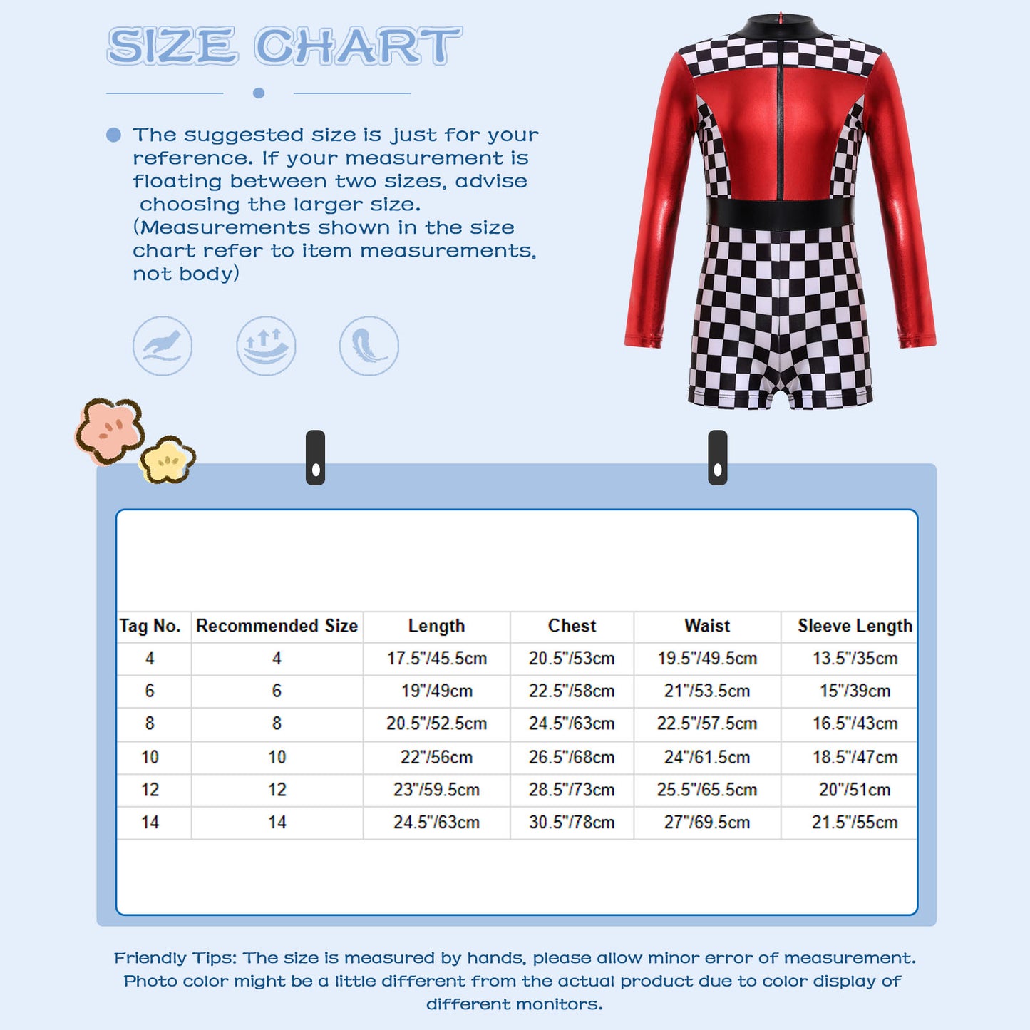 Kids Girls Checkerboard Racer Costume Halloween Car Driver Cosplay Leotard Dress with Tulle Skirt Themed Party Driving Roleplay