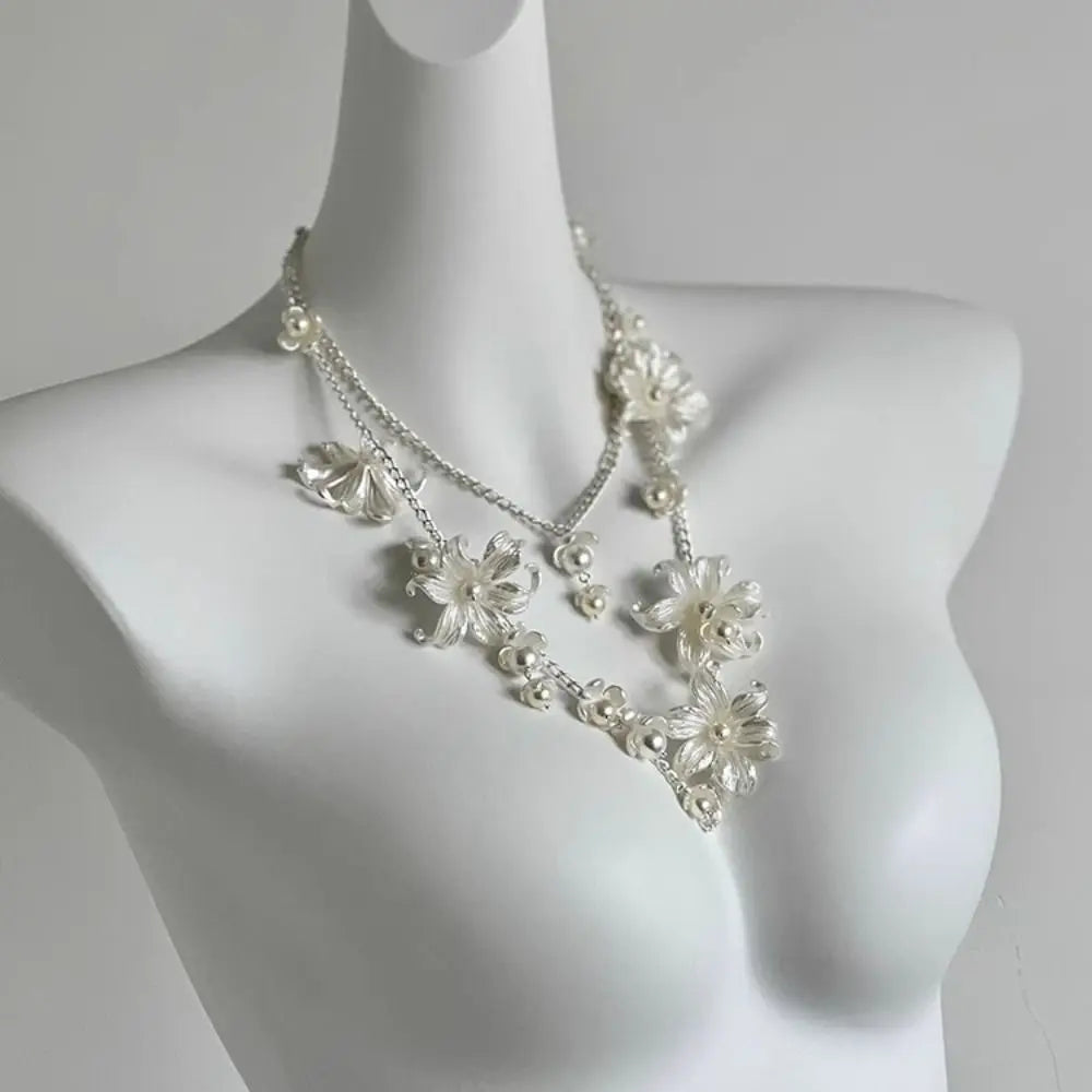 Fashion Elegant Pearl Waist Chains Versatile Waist Accessory Floral Belly Chain Boho Body Jewelry Women