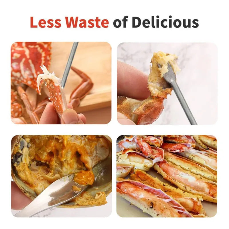 Creative Lobster Cracker Crab Claws Sheller Walnut Clip Sea Food Tool Lobster Clamp Pliers Clip Home Kitchen Seafood Tools 4pcs