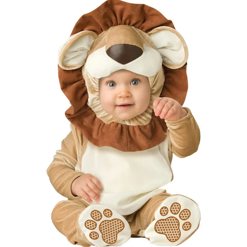 Halloween Costume Baby Boy Clothes Girls Monkey Polar Bear Romper Kids Clothing Set Baby Hat Socks Toddler Set