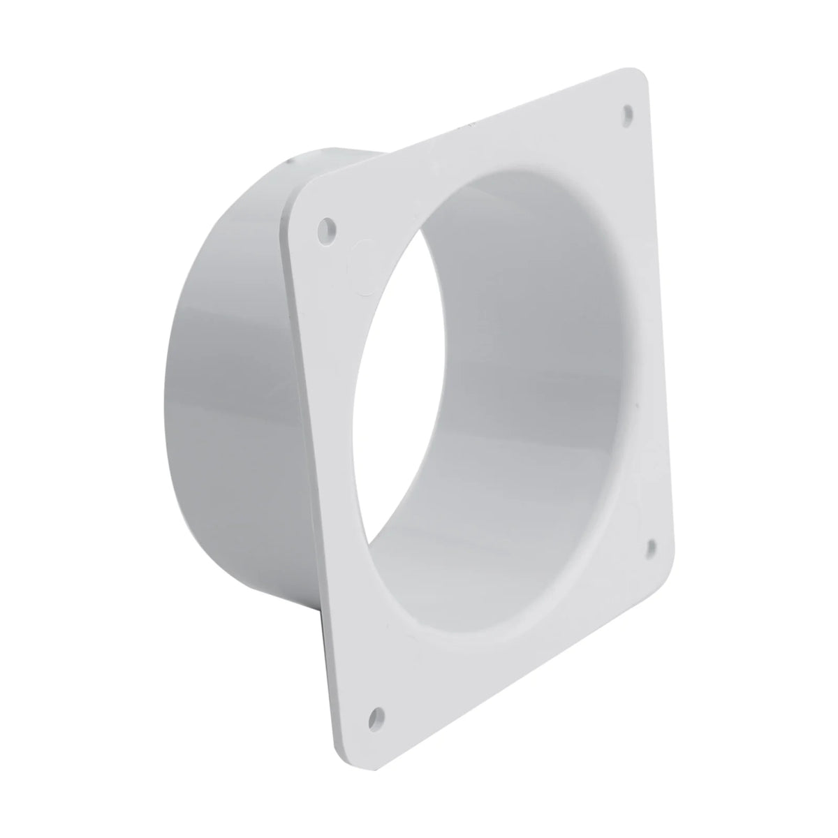 1pc Exhaust Pipe Straight Pipe 100-300MM ABS Air Duct Connectors Flange Ventilation Ducting Replaceable Accessories White