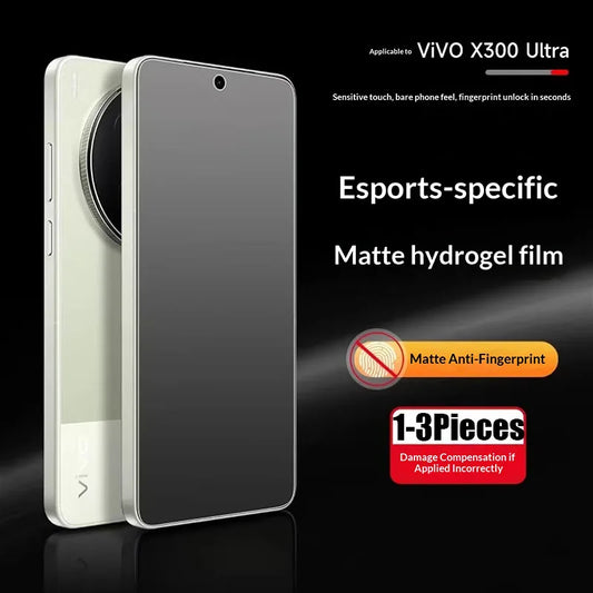 3 Pieces Matte Hydrogel Film For vivo X300 Ultra Full Cover Front TPU Clear Screen Protector For vivo X300 Ultra No Glass