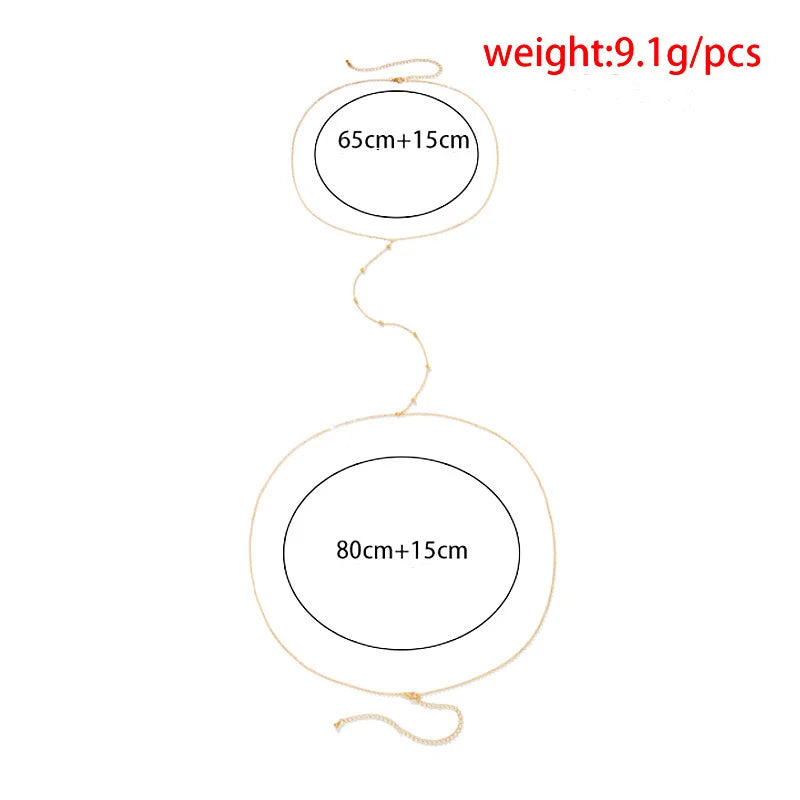Simple Cross Chest Breast Belly Body Chain Necklace for Women Female Wedding Sexy Ball Boho Body Jewelry Prom Party Accessories