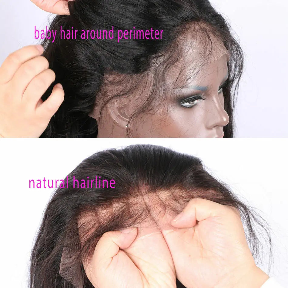 5x5 Silk Top Full Lace Human Hair Wig Silky Straight Peruvian Remy Hair Pre Plucked Silk Base Full Lace Wig With Baby Hair
