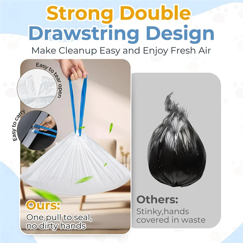 【RECOMMEND】For Neakasa M1 And Pet Pivot Autoscooper 11 For Open-Top Self-Cleaning Cat Litter Box Drawstring Bags