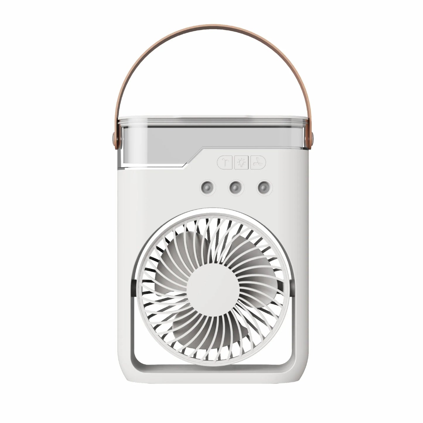Camping Essential Oil Air Cooler Outdoor Portable Misting Fan with Interchangeable Fragrance Pads,Compact Desktop Cooling System