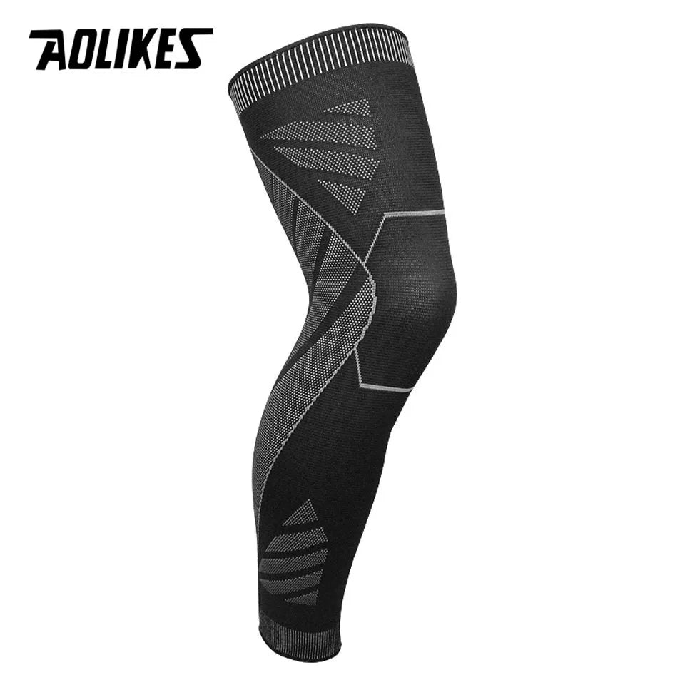 AOLIKES Long Leg Compression Sleeves,Full Leg Sleeve Long Knee Brace Knee Support Protect Basketball,Football, Knee Pain Relief
