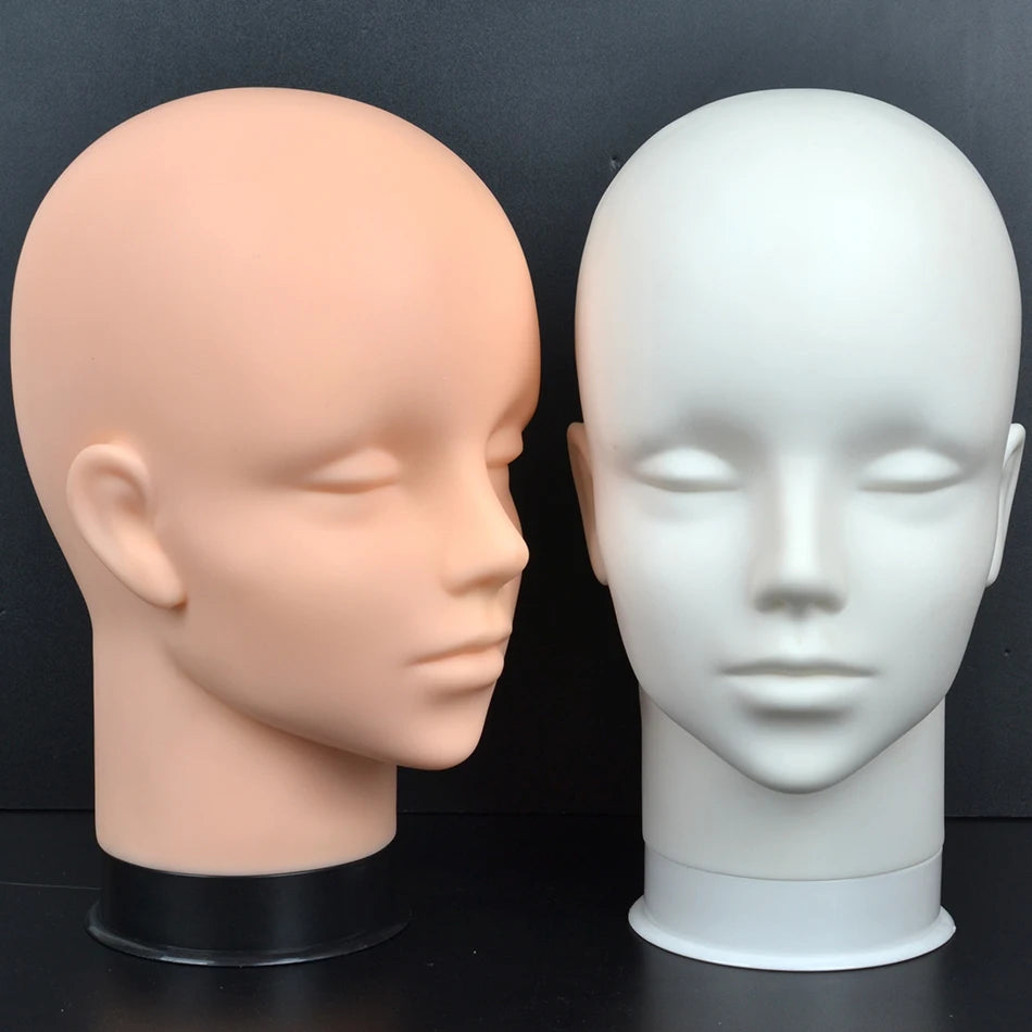 Mannequin Head Wig Stand With Adjustable Wig Tripod Stand Holder For Wigs Making Display With T Pins/Wig Cap Training Practice