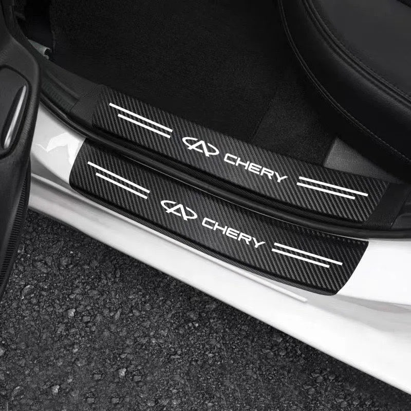 Car Trunk Bumper Guard Decals For Chery TIGGO 3 4 5 7 Pro 8Pro Max MVM X22 DR3 Amulet Fora Fulwin T11 A1 A3 A5 car Accessories