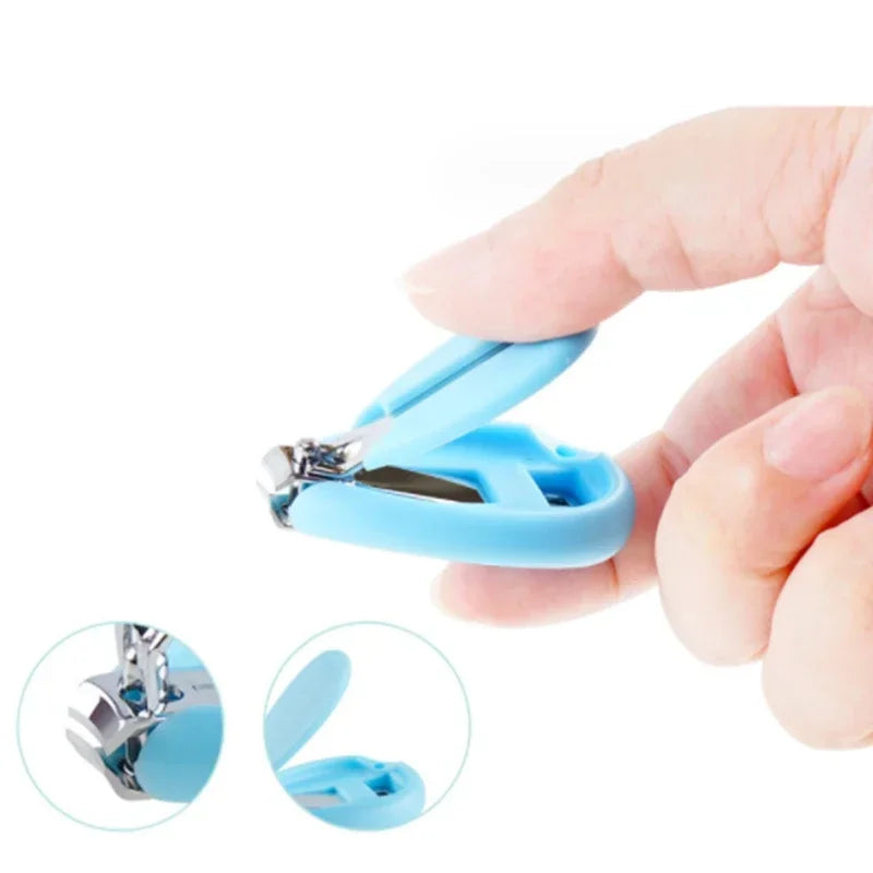 Safe Portable  Nail Clipper Trimmer Tweezer with Box Children Manicure Kit Newborn Baby Nail Scissor Baby Nail Care Tool Kid