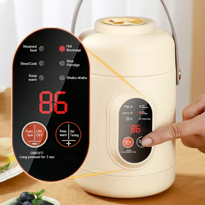 New Multifunctional Rice Cooker Portable Small Travel Electric Kettle Household Electric Cooker Hot Pot 110V US/220V EU Plug