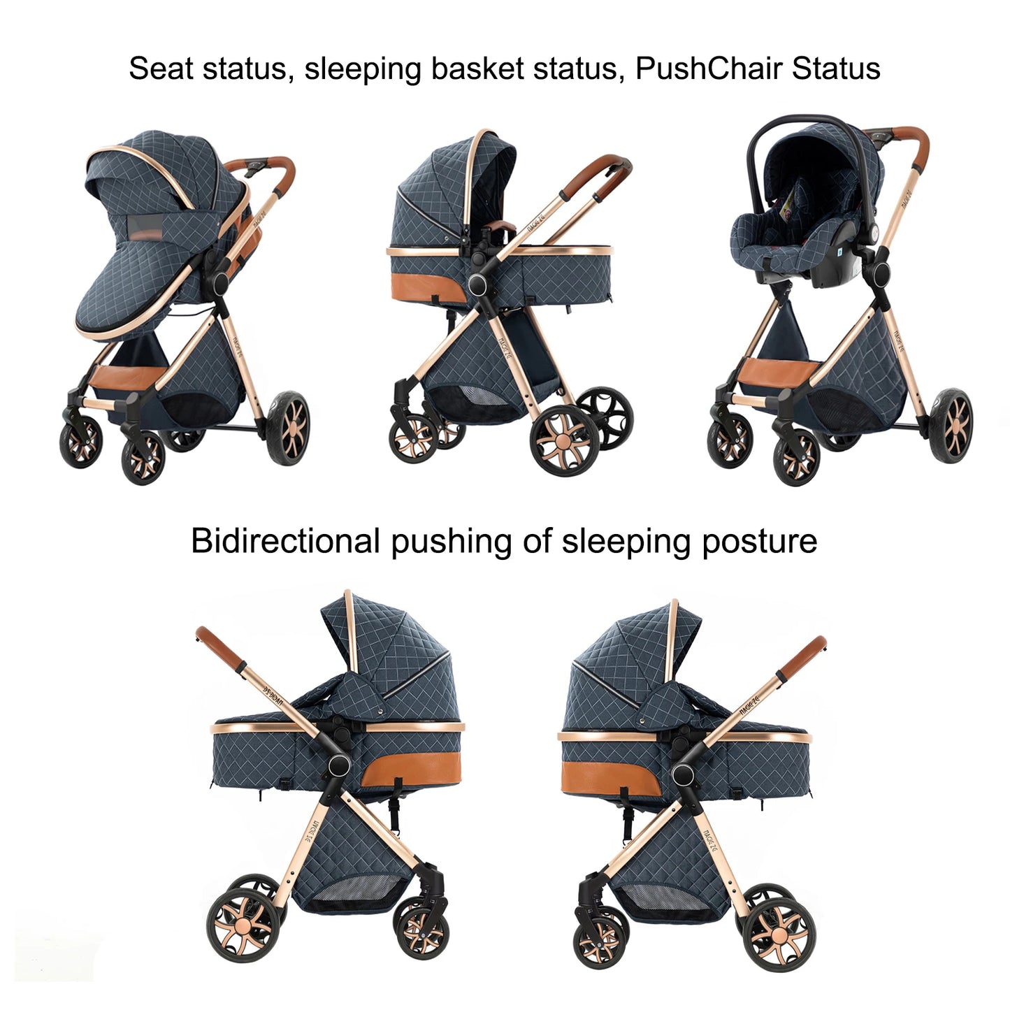 baby stroller infant car seat stroller 3 in 1 lightweight stroller travel system stroller newborn stroller bebe pram mother kids