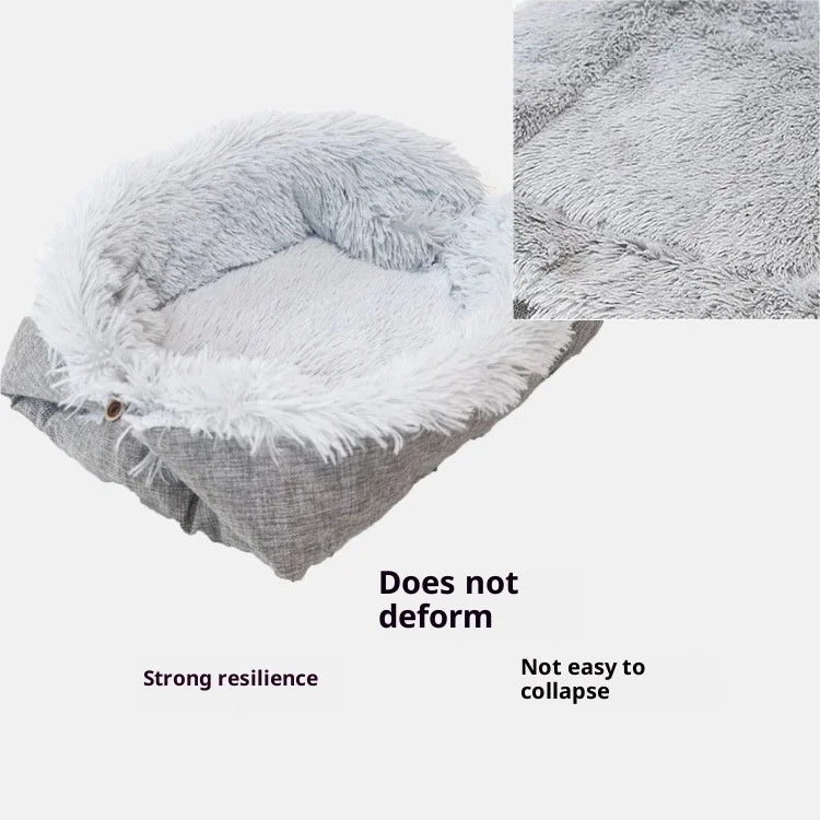 Autumn and Winter Thick Cat Bed Pet Mat Dual-use Dog Bed Cat Mat Plush Cat Mattress Pet Bed Autumn and Winter Nest Mat 2025 New