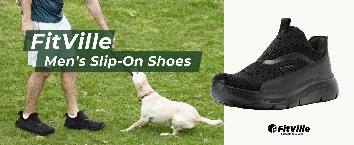 Fitville Wide Men'S Sport Shoes Fitness Walking Shoes Lightweight Breathable For Outdoor Casual Sports Running Shoes Sneaker