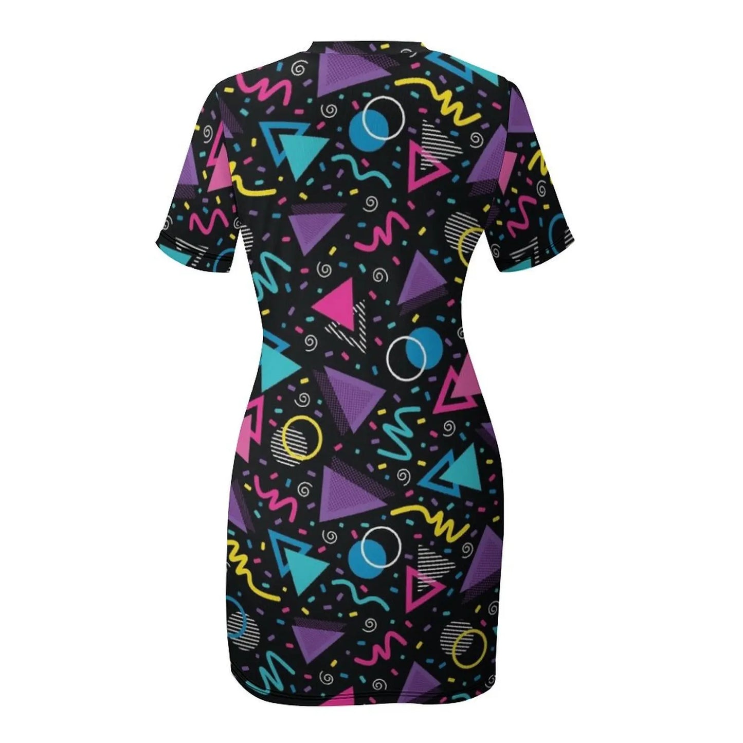 Neon Retro 90S Sprinkle Pattern Short Sleeved Dress Dresses for wedding party summer dress women 2025 Dress