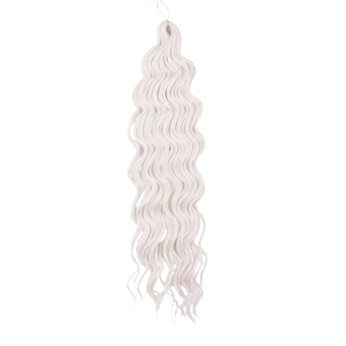 Anna Curl Synthetic Braiding Hair Loose Deep Wave 24 Inch Crochet Hair Extensions Water Wave Twist Pink Color Hair for Women