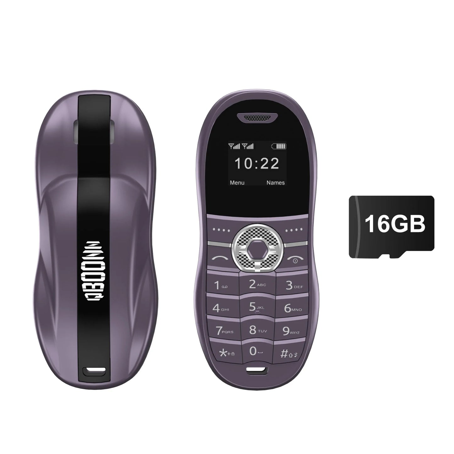 SERVO X18 Mini Sports Car Mobile Phone 2G GSM Call Recording Magic Voice Blacklist Dual SIM Standby Cute Backup Kids Cellphones