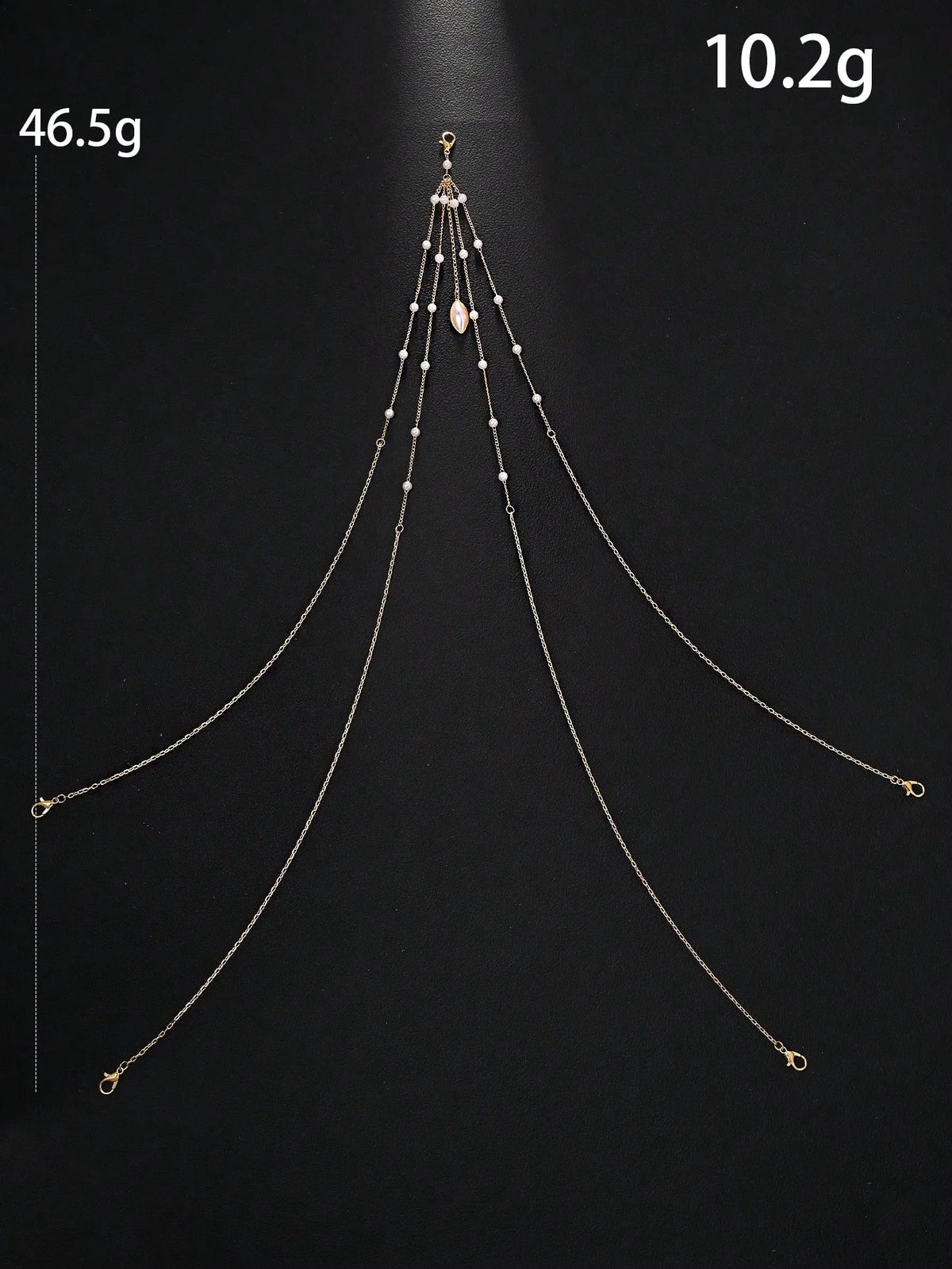 A sexy fashion bikini underwear decoration body chain imitation pearl thin chain waist chain female nightclub party jewelry