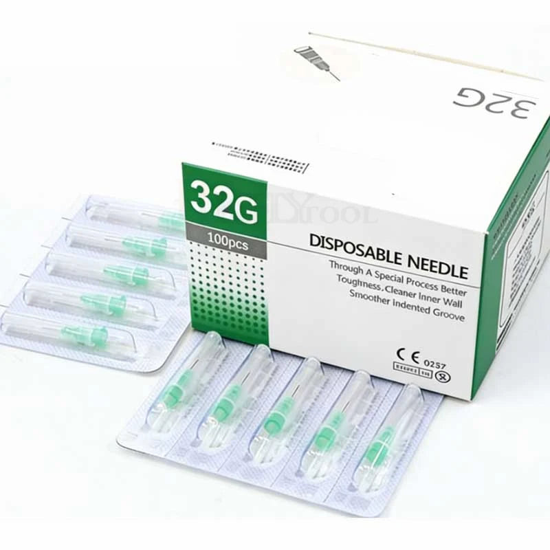 30G 13MM 32G 34G 4MM Disposable Painless Small Needle Irrigator Teeth Beauty Sterile Packaged Eyelid Care Tool Sharp Tip Tattoo