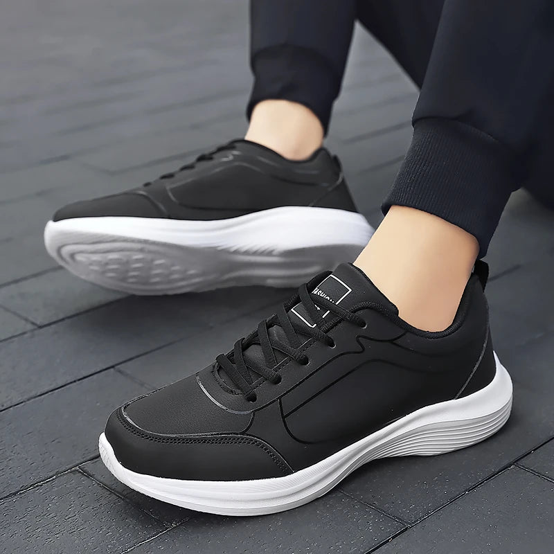 2024 New Sneakers Men Casual Shoes Comfotable Lightweight Men High Quality Running Shoes Outdoor Waterproof Leather Sport Shoes