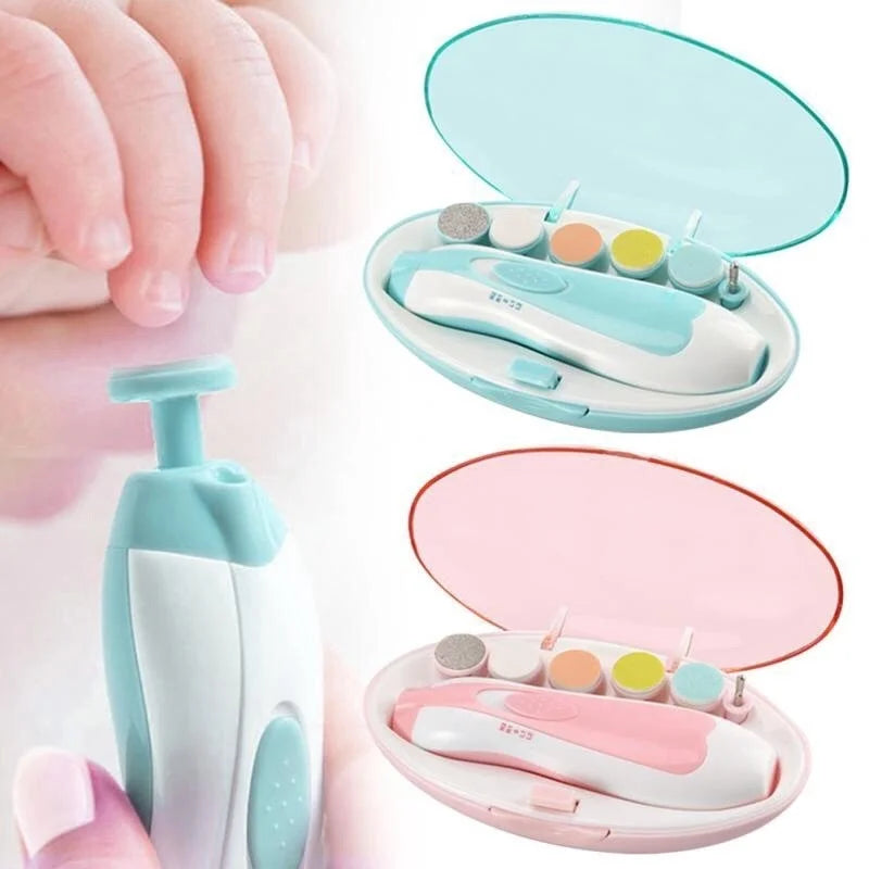 New Baby Nail Grinder Electric Six-in-One Multi-Head Anti-Scratch Child Anti-Flesh Nail Clippers and Nail Trimming Set
