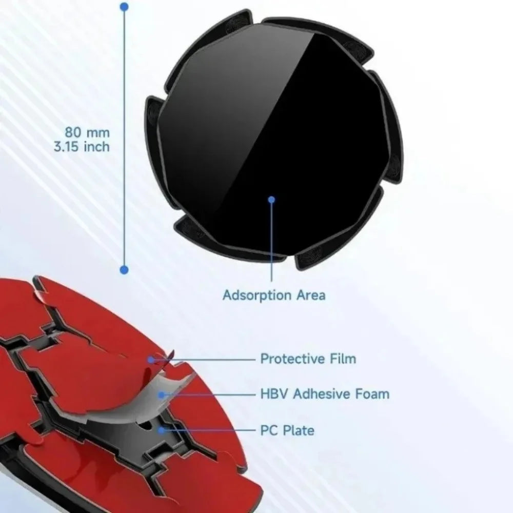 Universal Suction Cup Phone Holder Mount Base Pad Adhesive Disk for Car Dashboard Windshield Curved Surface Cellphone Stand