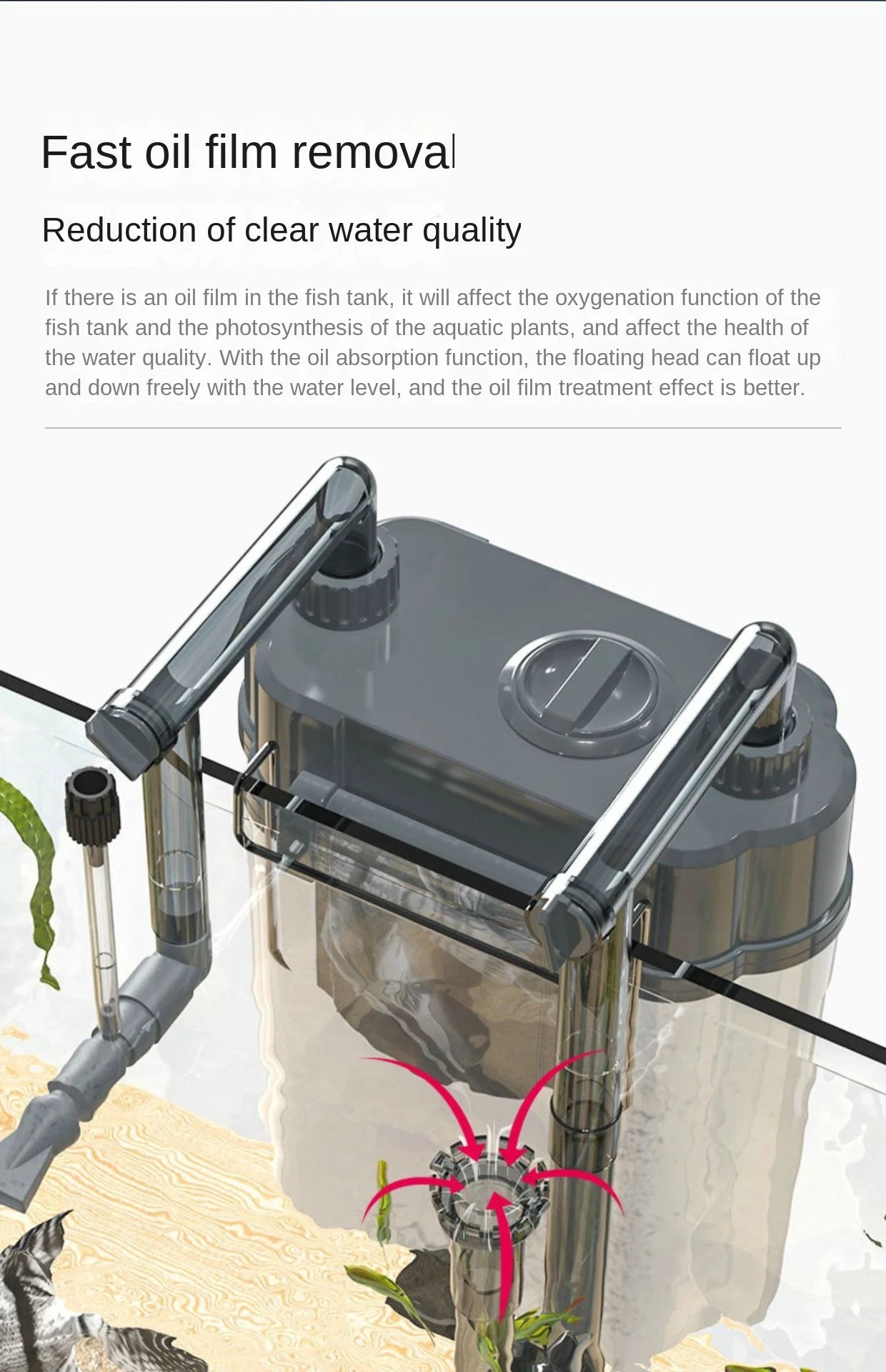 220V SOBO fish tank filter wall-mounted filter barrel three-in-one external filter small grass tank external circulation pump