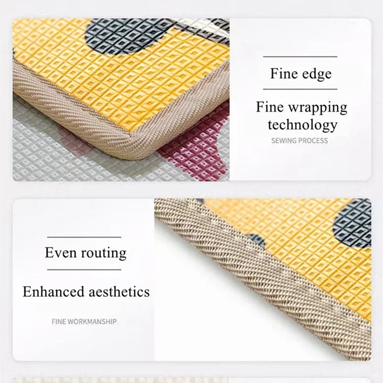 Thicken 1cm/0.5cm Baby Crawling Play Mats 200*180cm Folding Mat Carpet Play Mat for Children's Safety Rug Toys Gift Have Creases