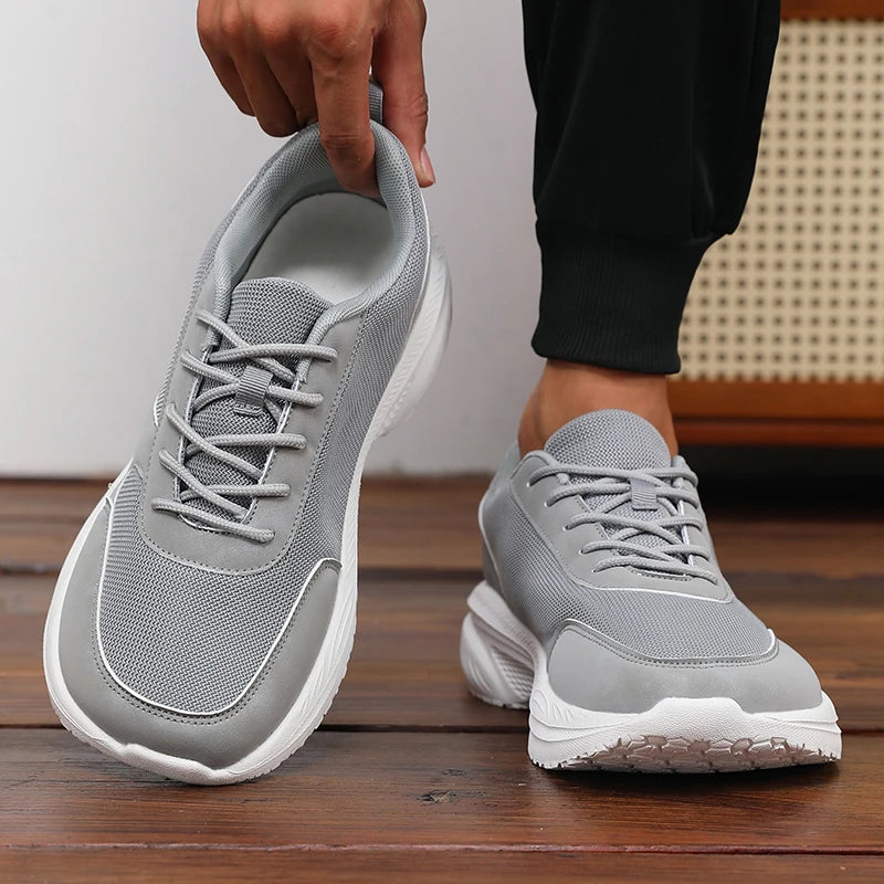New Stylish Wide Width Men's Casual Sneakers Breathable Lightweight Non-Slip Shoe Outdoor High-Quality Leisure Thick-Soled Shoes