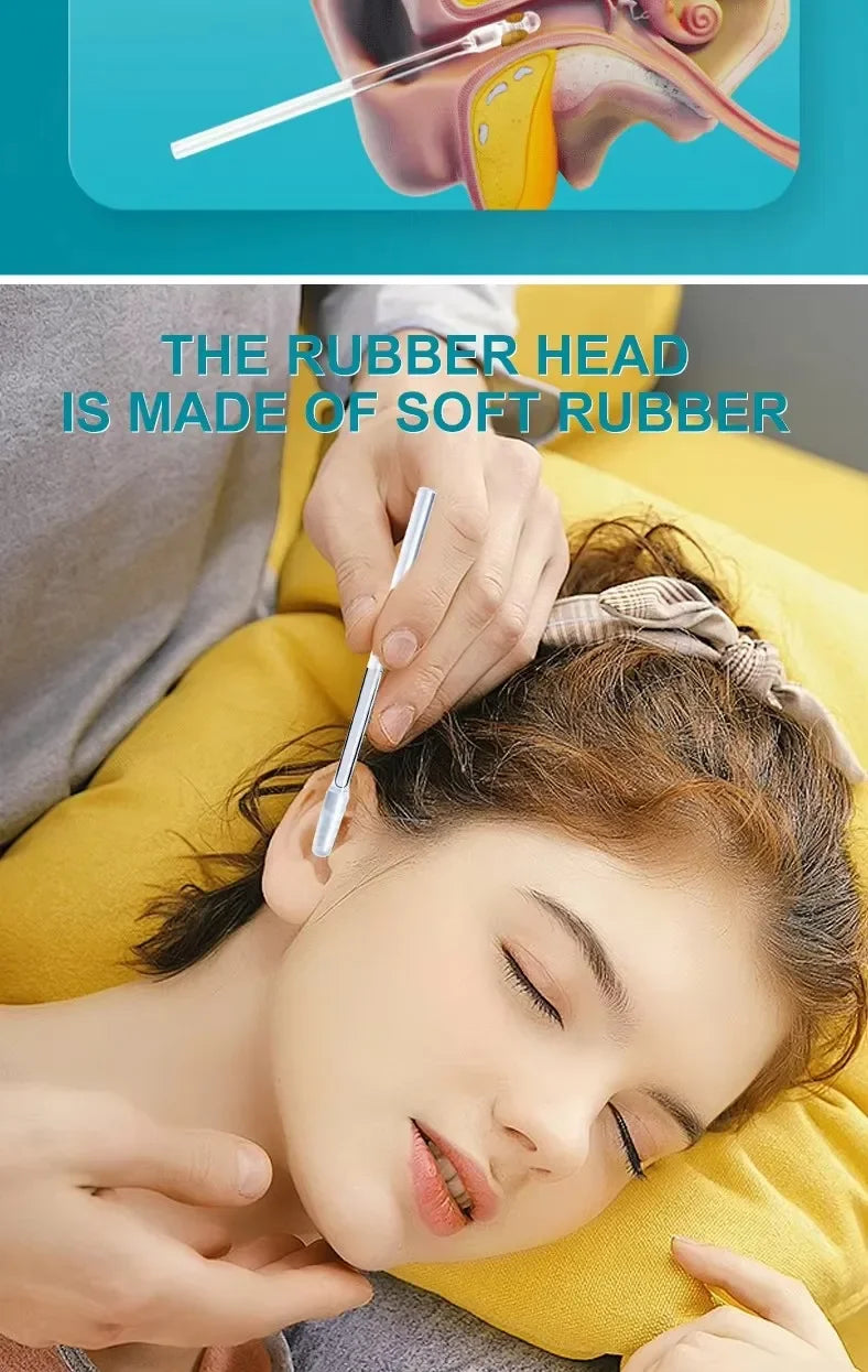 Reusable Silicone Earwax Remover Soft Sticky Ear Picks Disposable Adhesive Gentle Ear Cleaner Safe for Kids Adults
