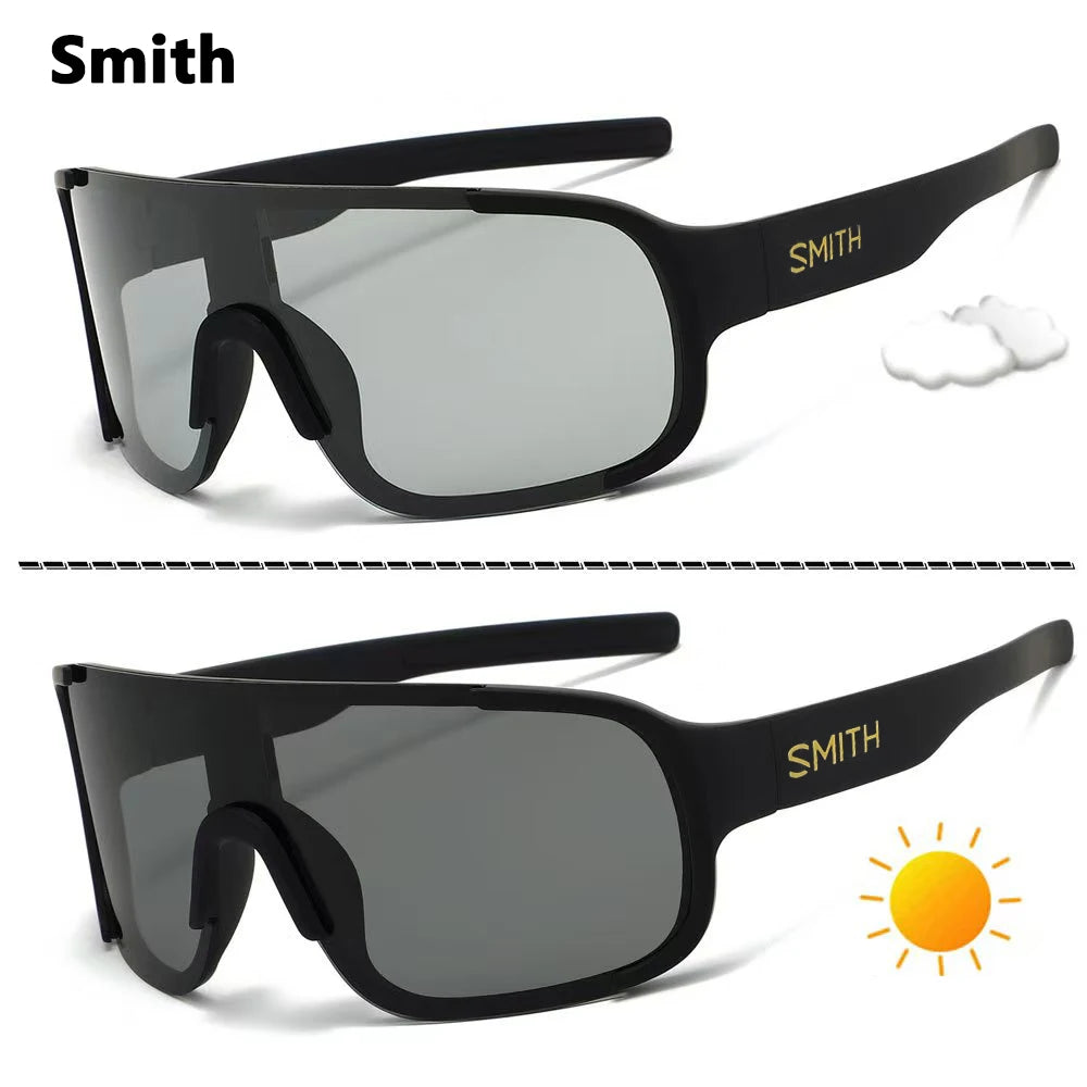 Smith Dual-purpose dual-purpose color-changing cycling glasses.Baseball Outdoor SportsRunning Marathons Cycling Goggles Gear