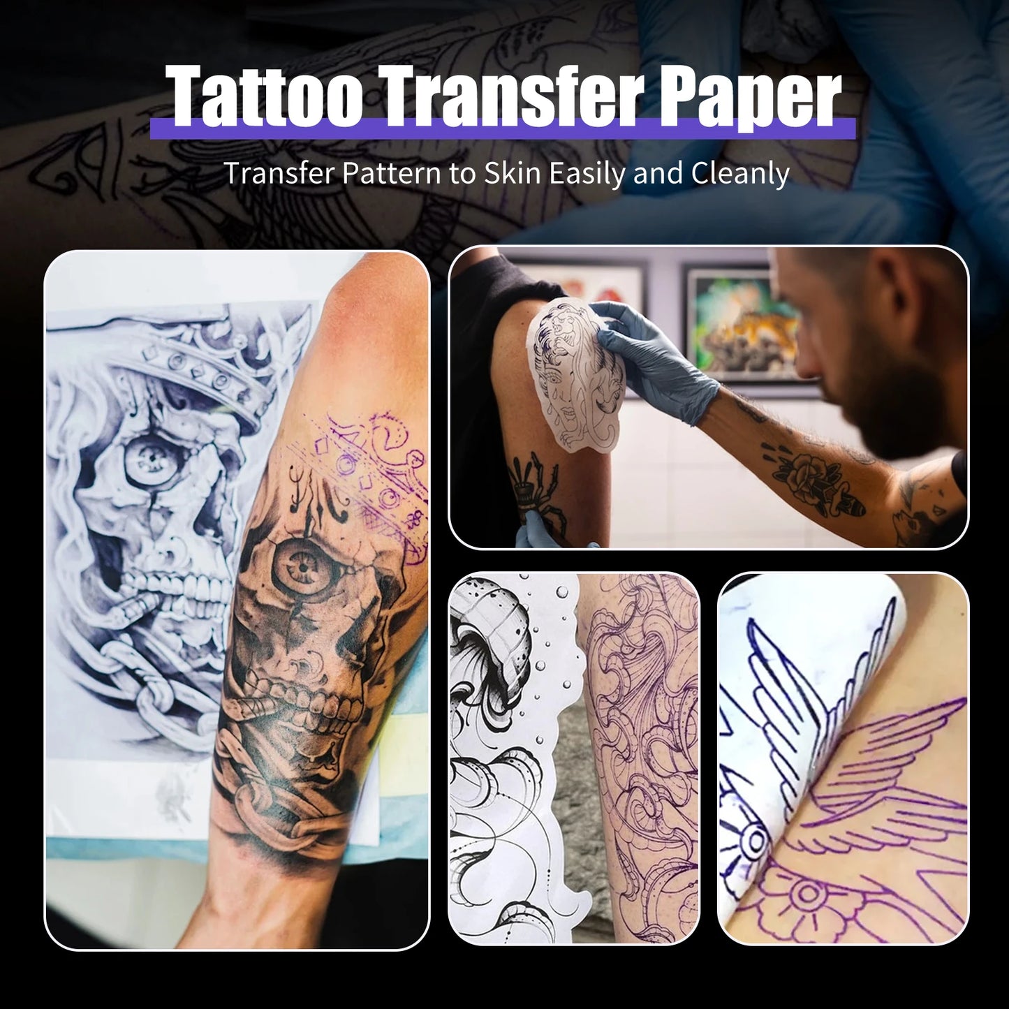 DQFART Tattoo Transfer Remover Spray Kit - Professional Correction Solution for Mistakes Safe Easy To Use for Beginners Artists