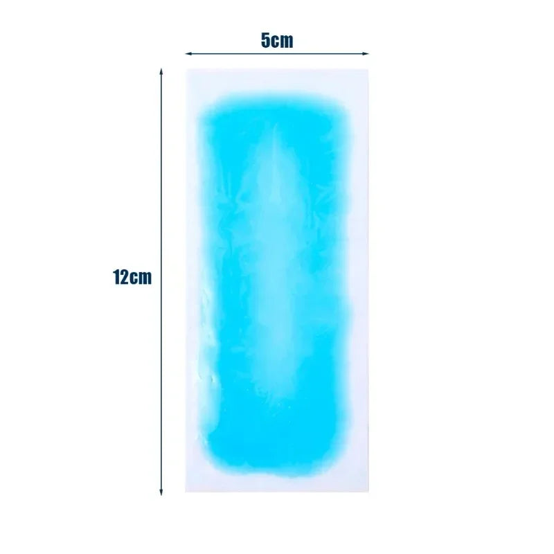 5-1Pairs Summer Ice Gel Cooling Patches Headache Pain Relief Fever Forehead Strip for Summer Cool Lower Temperature Ice Stickers