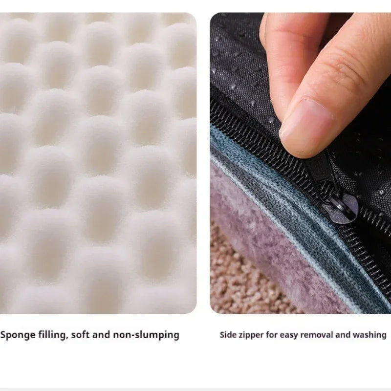 2024 NEW Winter Warm Dog Sleeping Mat Comfortable Dog Bed Plush Pet Mat for Small Medium Large Dogs Square Puppy Bed with Pillow