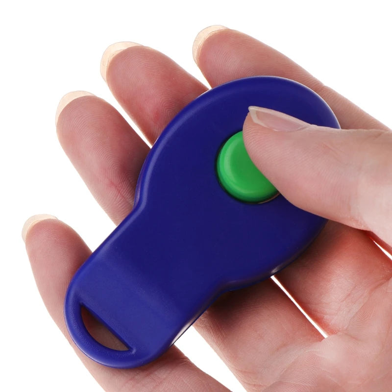 Pet Dog Clicker Dog Training Clicker with Elastic Finger Strap Large Button Clicker for Pet Dog for Cat Bird Horse Train