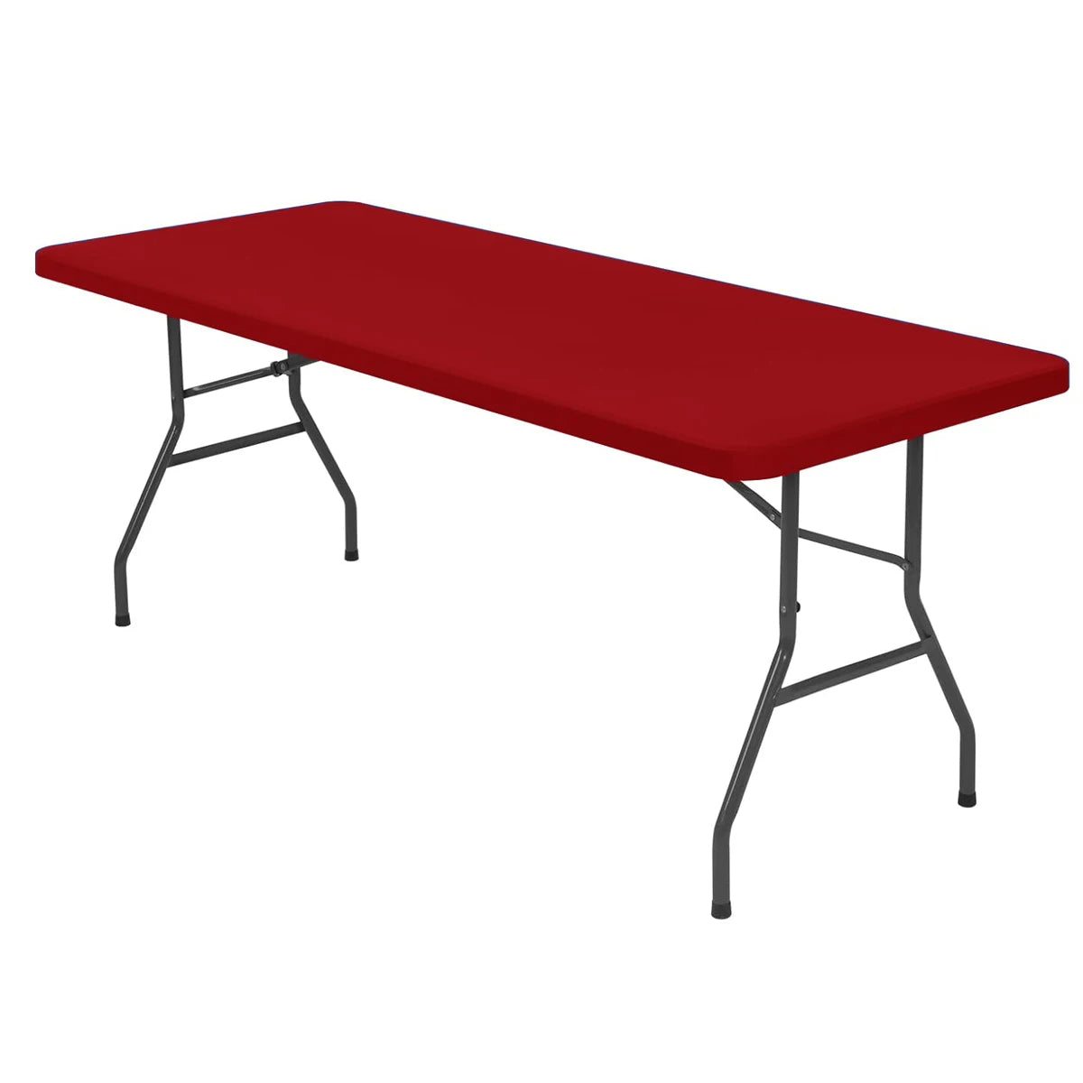 1 Pc 4/6/8ft Spandex Tablecloth Elastic Fitted Stretch Rectangular Tablecloth Washable and Wrinkle Resistant Patio Table Cover