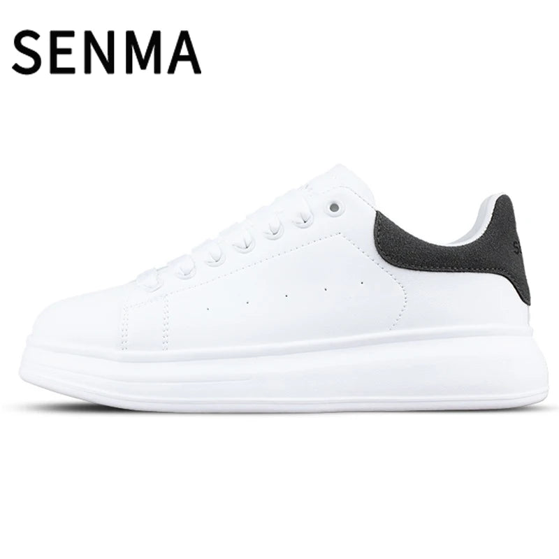 SENMA Luxury Design Sneakers For Men 2025 White Board-shoe Soft Women Walking Shoes Running Shoes Couples Sneakers Tennis shoes