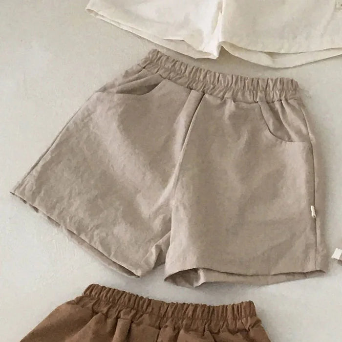 2025 Summer New Baby Cotton Breathable Shorts Thin Infant Boy Casual Shorts Cute Toddler Girl Solid Shorts Kids Clothes