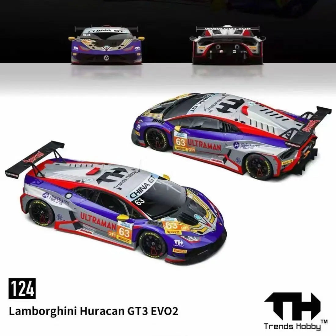 Pre-sale Trends Hobby 1:64 Porsche 911 GT3 R 2025 LeMans 24H LMGT3 Winner #92 Manthey 1st Phorm Alloy Die Cast Car Model