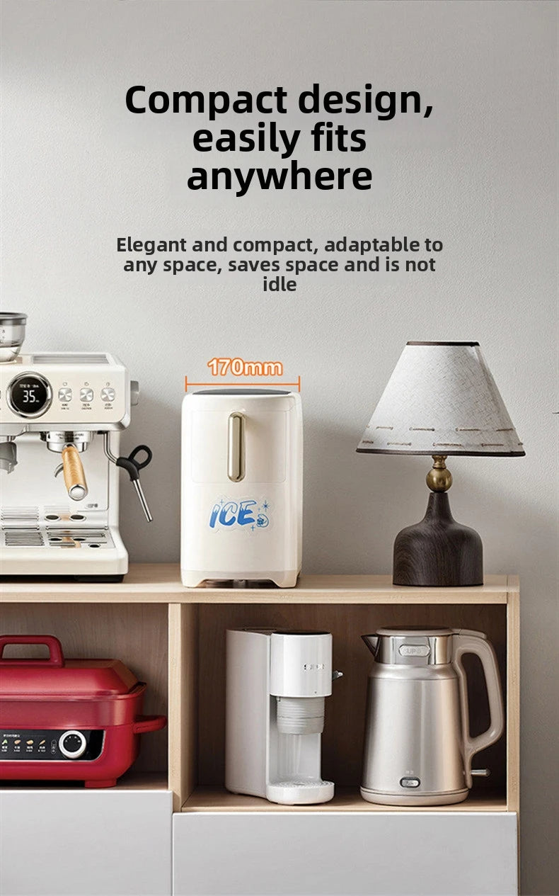 Mini Ice Maker Machine for Home Dorm Student, Portable Automatic Ice Maker with Small Power, Compact Countertop Ice Cube Maker,